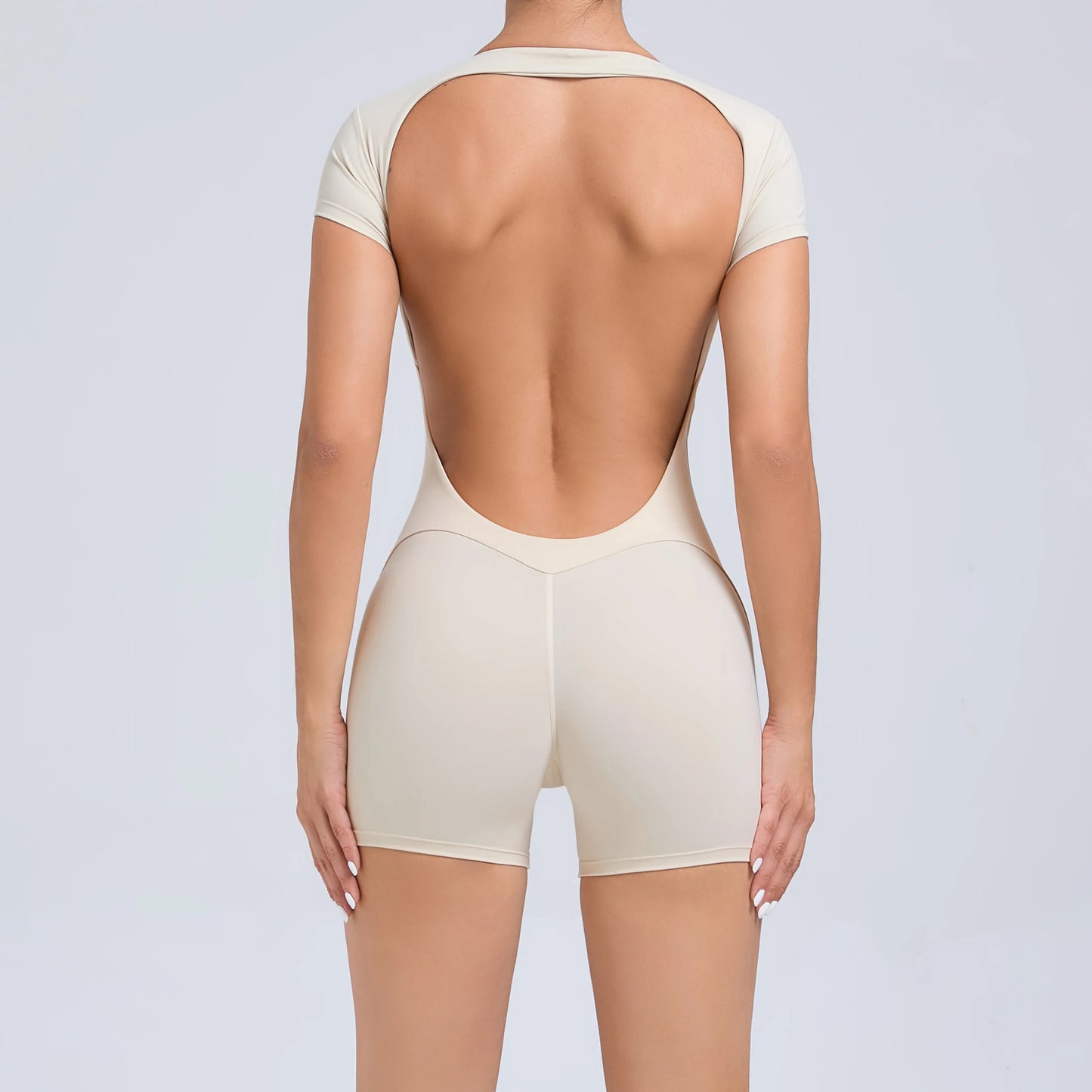 Open-Back Strength Training Jumpsuit