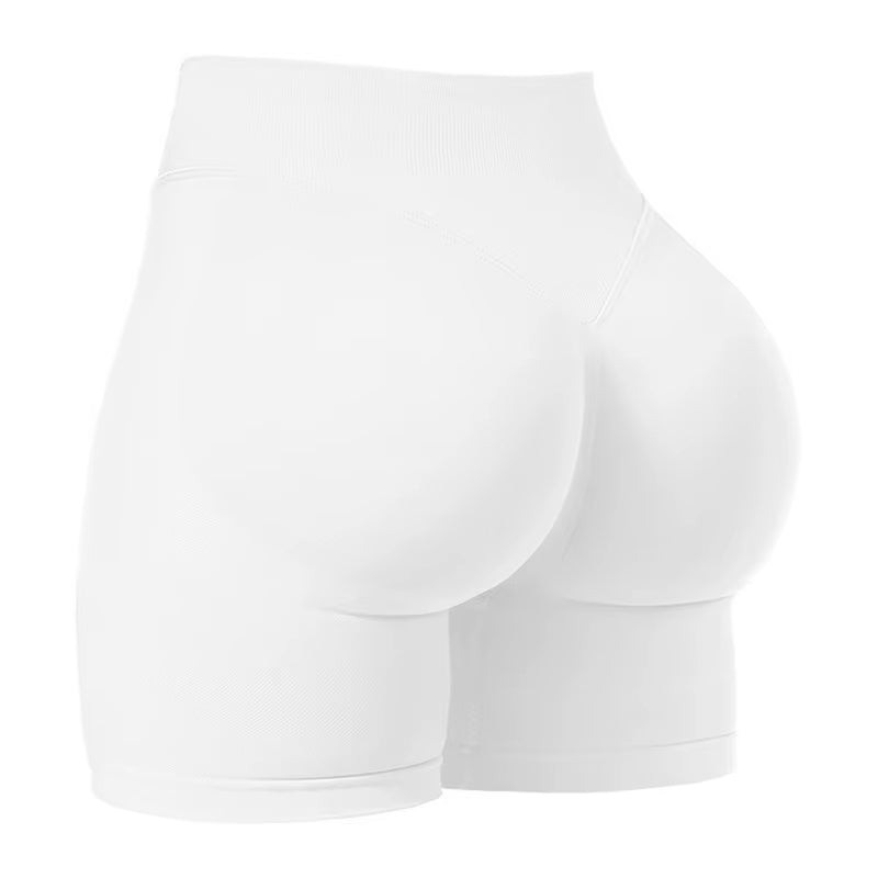 Summer High Waisted Yoga Shorts Fashionable and Sexy Running Fitness Pants Solid Color Yoga Leggings