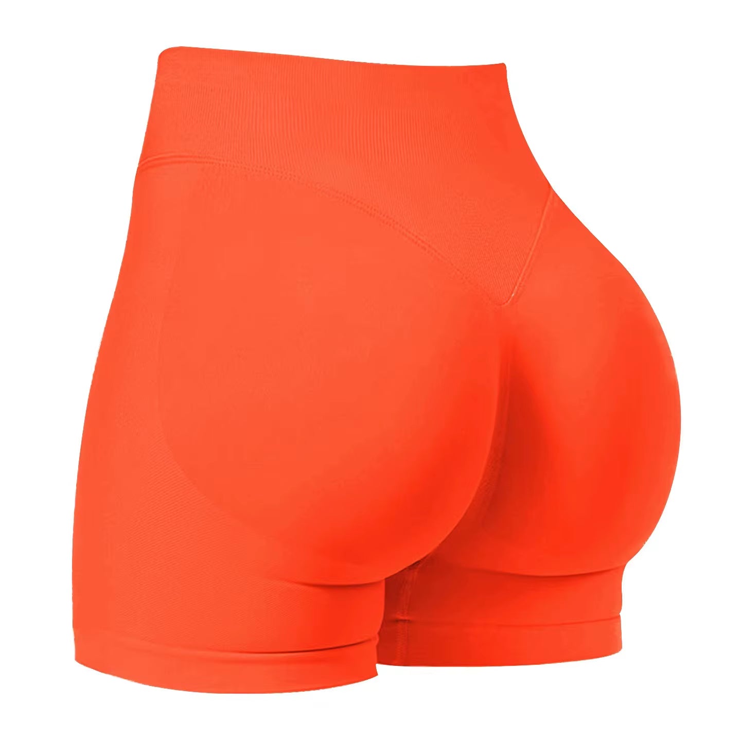 Summer High Waisted Yoga Shorts Fashionable and Sexy Running Fitness Pants Solid Color Yoga Leggings