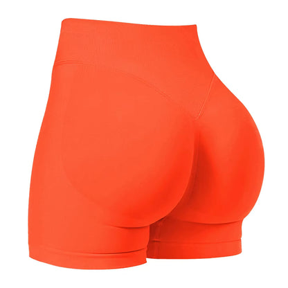 Summer High Waisted Yoga Shorts Fashionable and Sexy Running Fitness Pants Solid Color Yoga Leggings