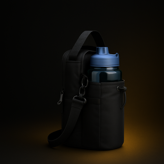 Magnetic Gym Side Bag – Multi-Pocket Sling for Bottle, Phone & Essentials