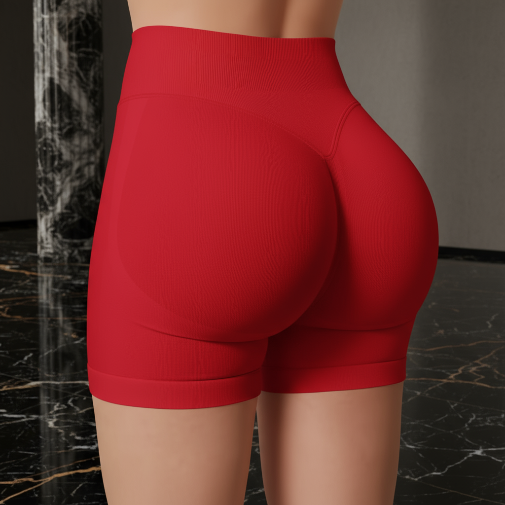 Seamless Push-Up Gym Shorts – High-Waist, Scrunch Design & Squat-Proof